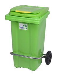 نمایش جزئیات برای  سطل زباله پلاستیکی 100 لیتری پدالدار تصویر  سطل زباله پلاستیکی 100 لیتری پدالدار