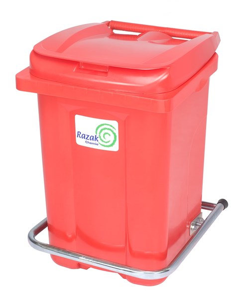 سطل زباله پلاستیکی 60 لیتری پدالدار